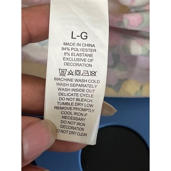 KATE SPADE Floral 2 Piece Pajama Set Multicolor size Large - Picture 5 of 15